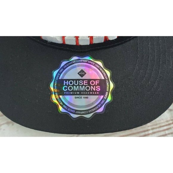House Of Commons Premium Headwear Atlanta Embroidered %100 Cotton Snap Back Hat - Picture 5 of 12